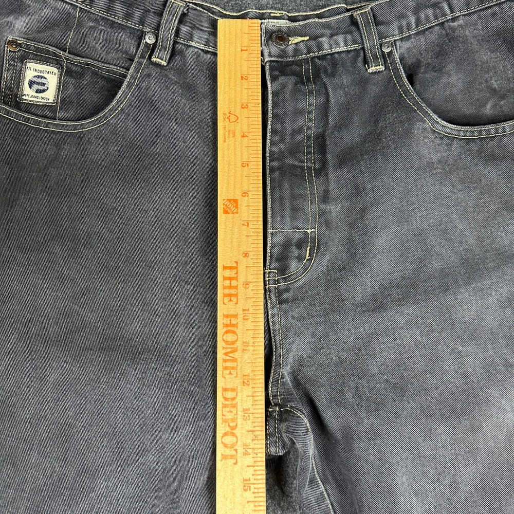 Vintage Pepe Jeans London Black Denim Heavyweight Streetwear Y2K Oversized 38x33 - Picture 3 of 10